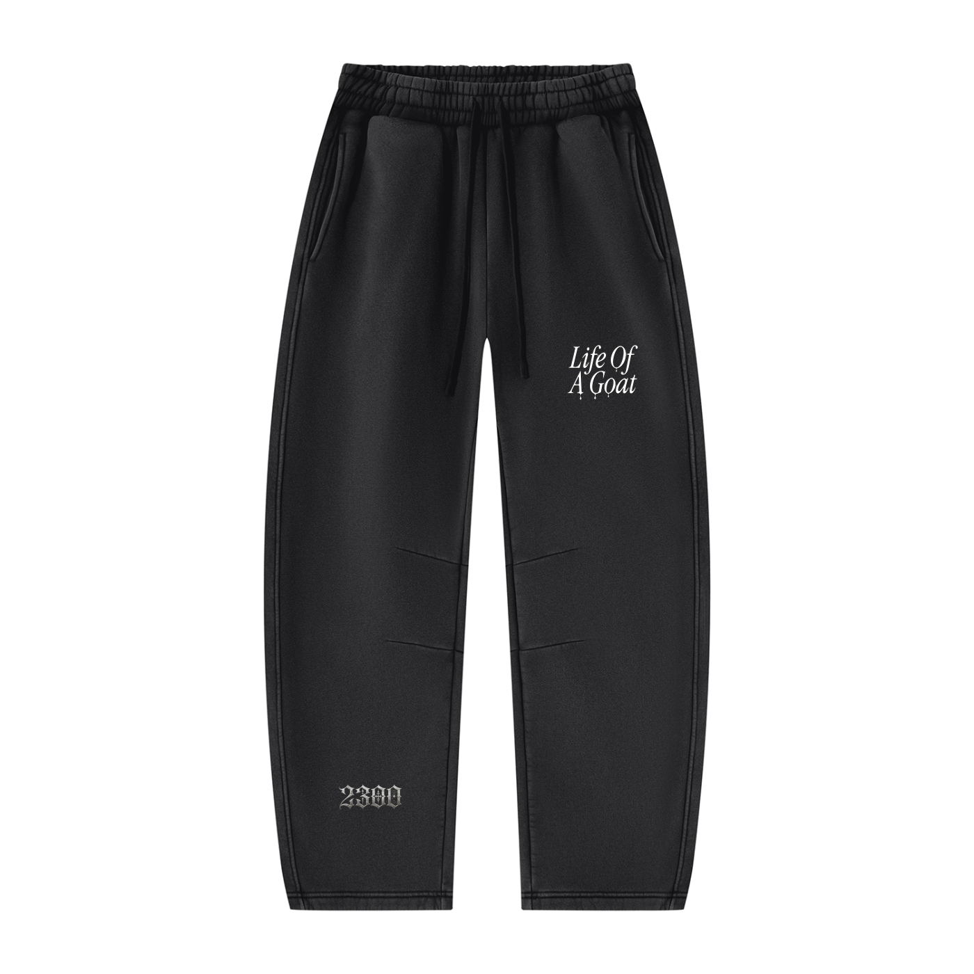 Unisex Vintage Wash Barrel Leg Fleece Sweatpants