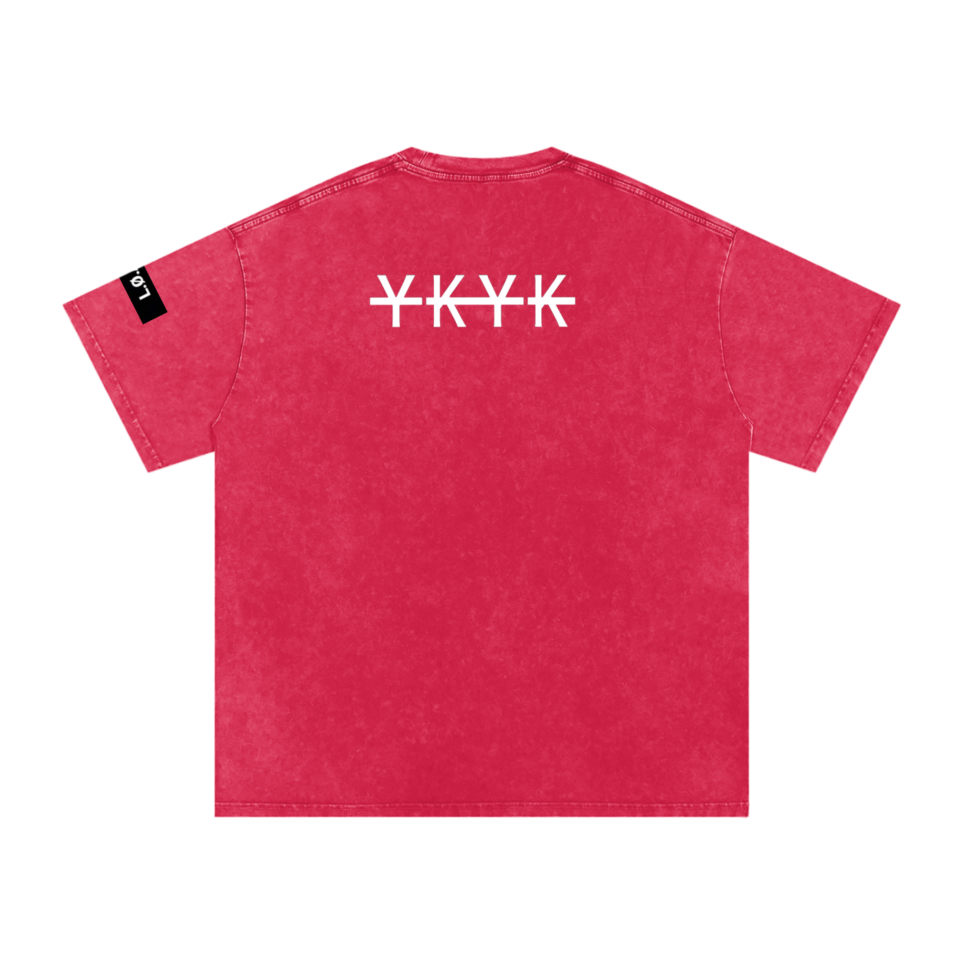 Snow washed oversized cotton t-shirt with vintage streetwear design