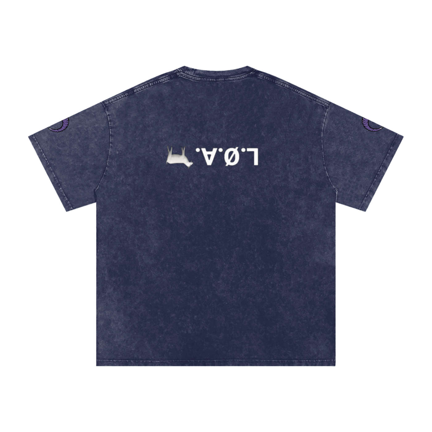 Snow Washed Oversized Cotton T-Shirt