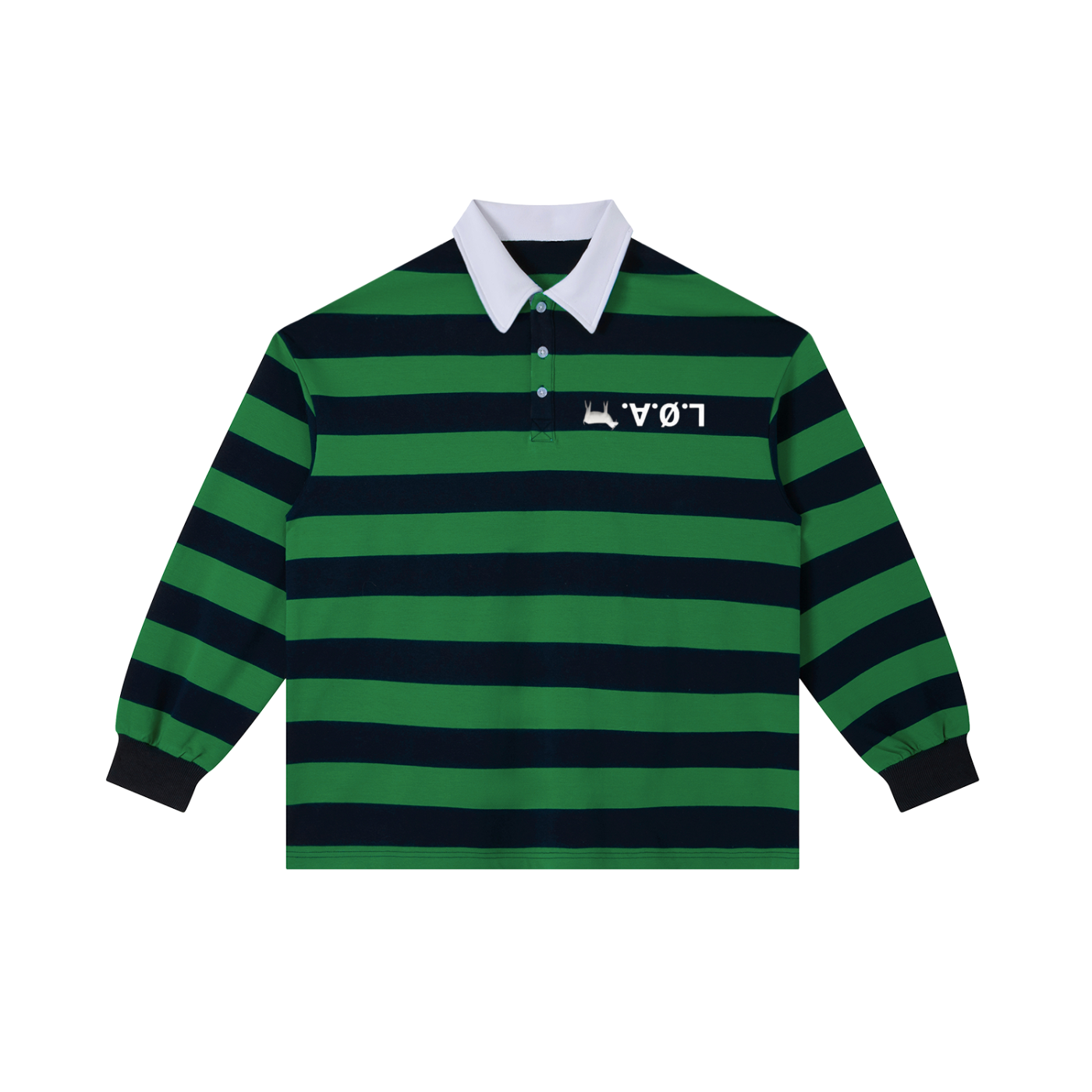 Color Block L.O.A.🐐 where's Waldo xPro Stripe Polo Shirt