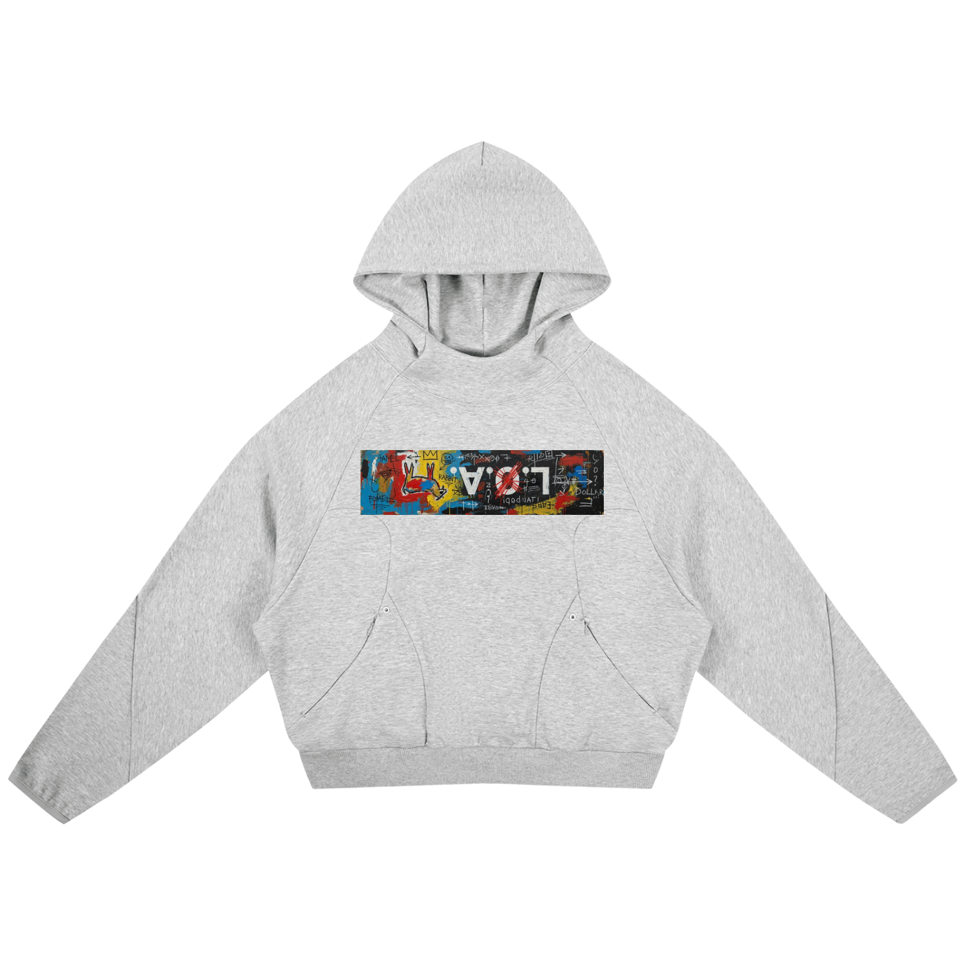 Curved YolBasqui gogh (exclusive) Panel Raglan Hoodie