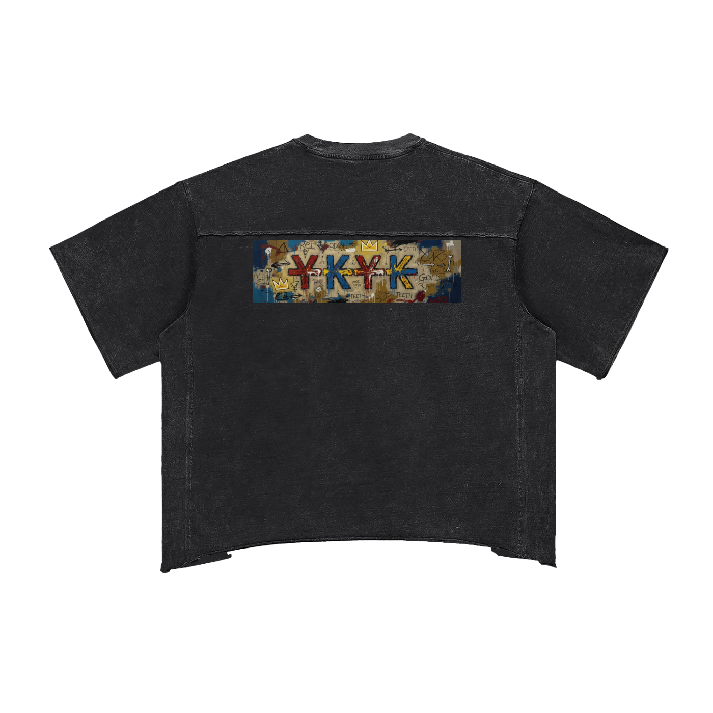Raw Edge Snow Washed Boxy T-Shirt