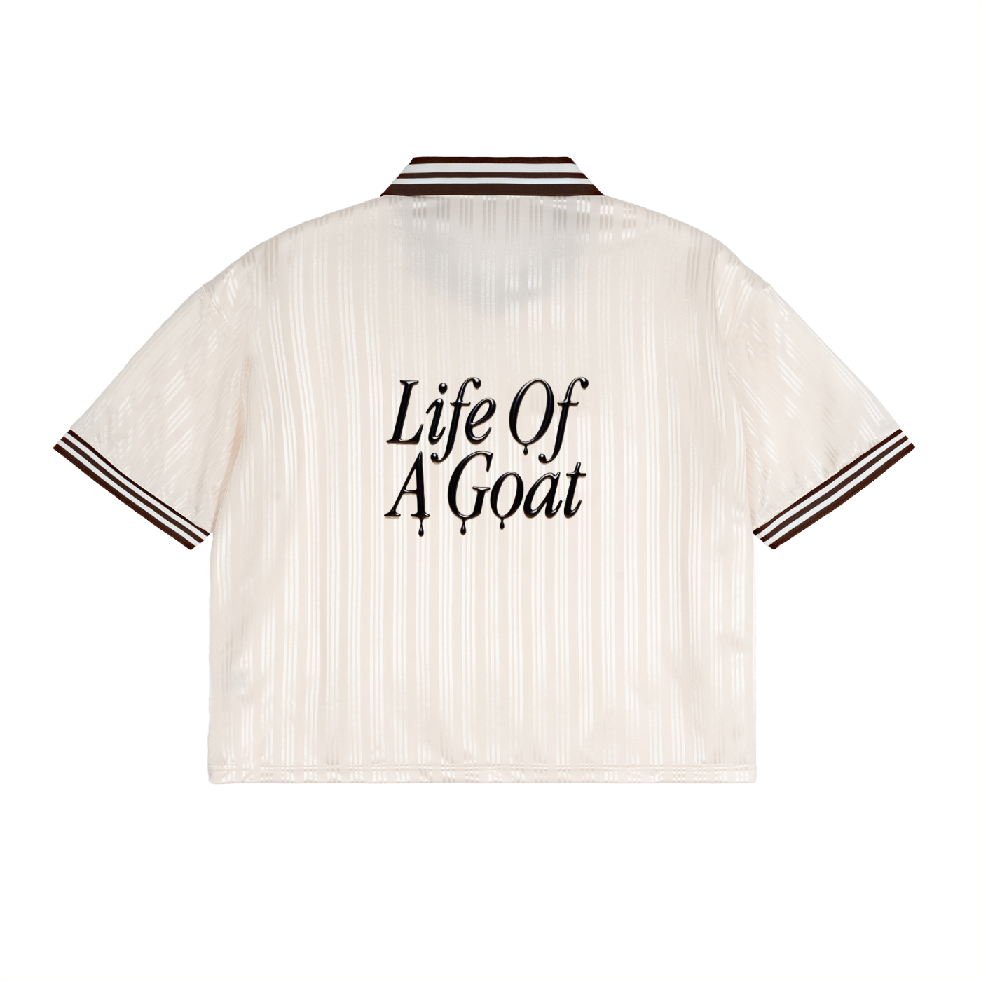 LIFE OF A GOAT | L.O.A.G Elite Ensemble Contrast Stripes Polo Collar T-Shirt