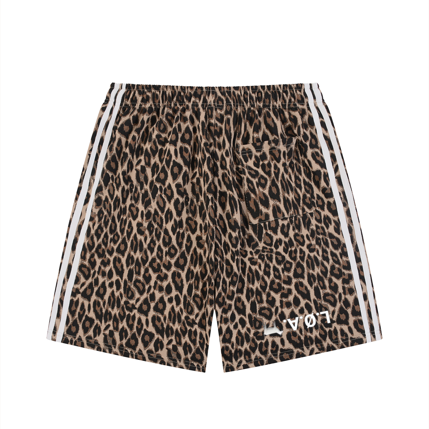 Unisex Heavyweight Leopard Drawstring Shorts