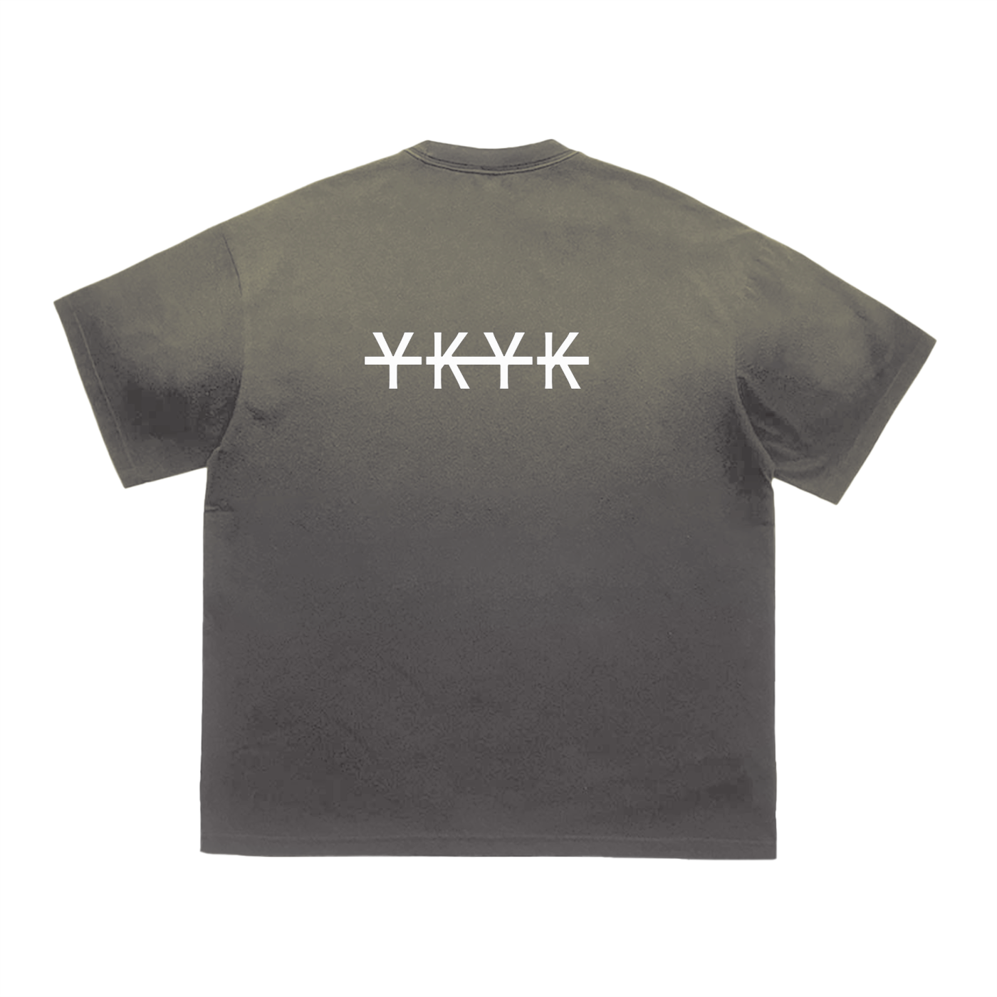 YKYK Tiger Stripe Gradient Washed T-Shirt