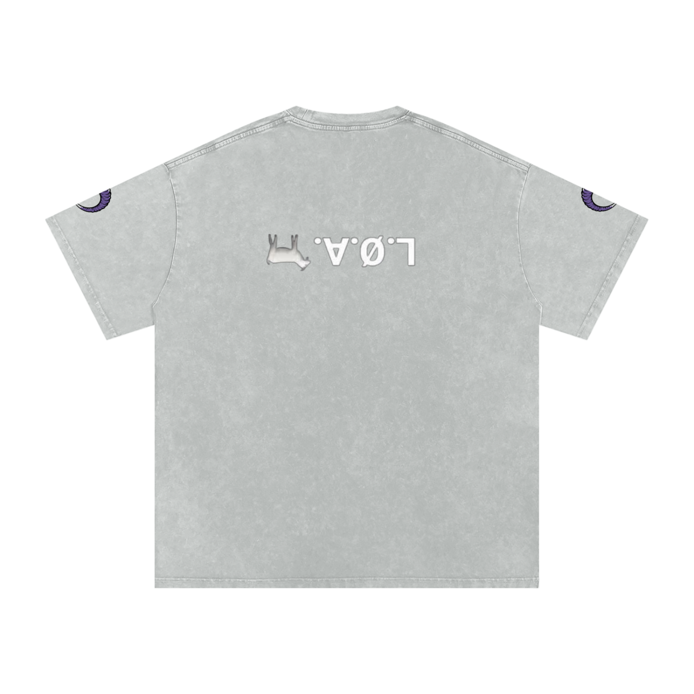 Snow Washed Oversized Cotton T-Shirt