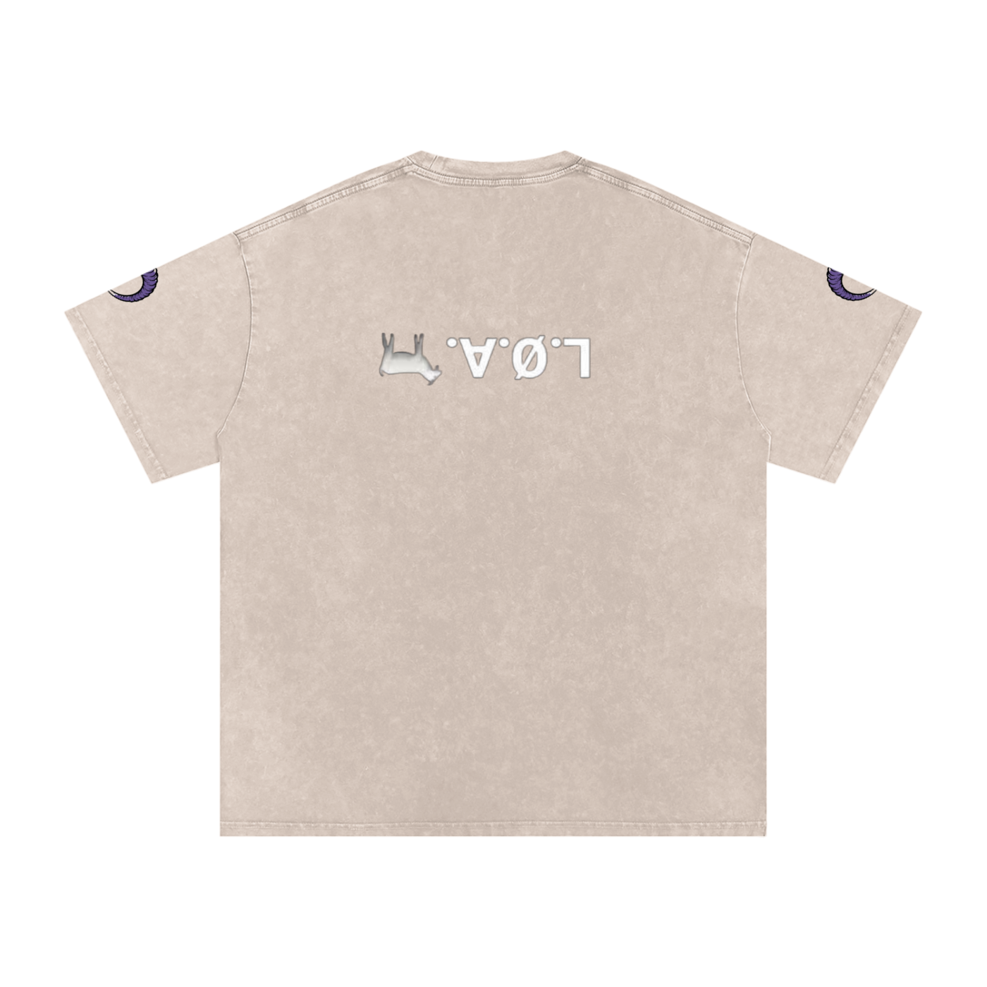 Snow Washed Oversized Cotton T-Shirt