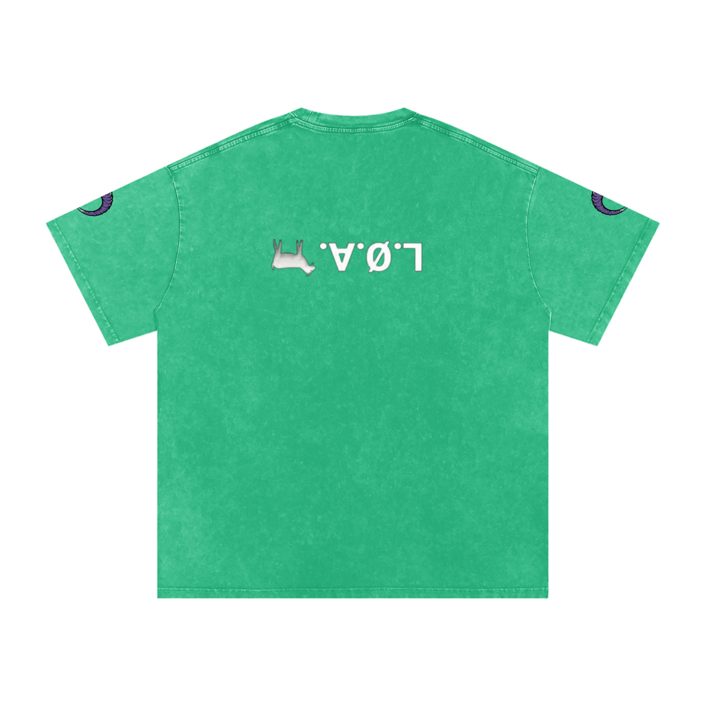 Snow Washed Oversized Cotton T-Shirt