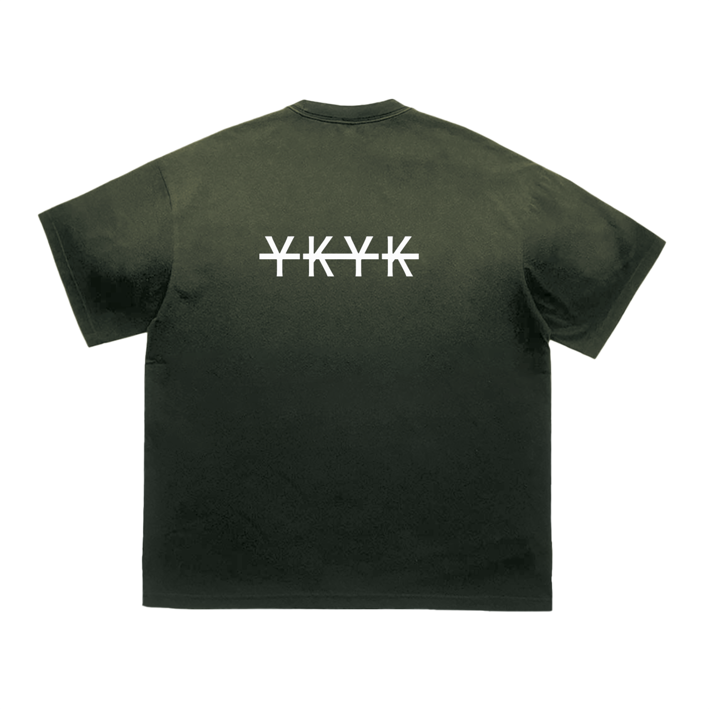 YKYK Tiger Stripe Gradient Washed T-Shirt