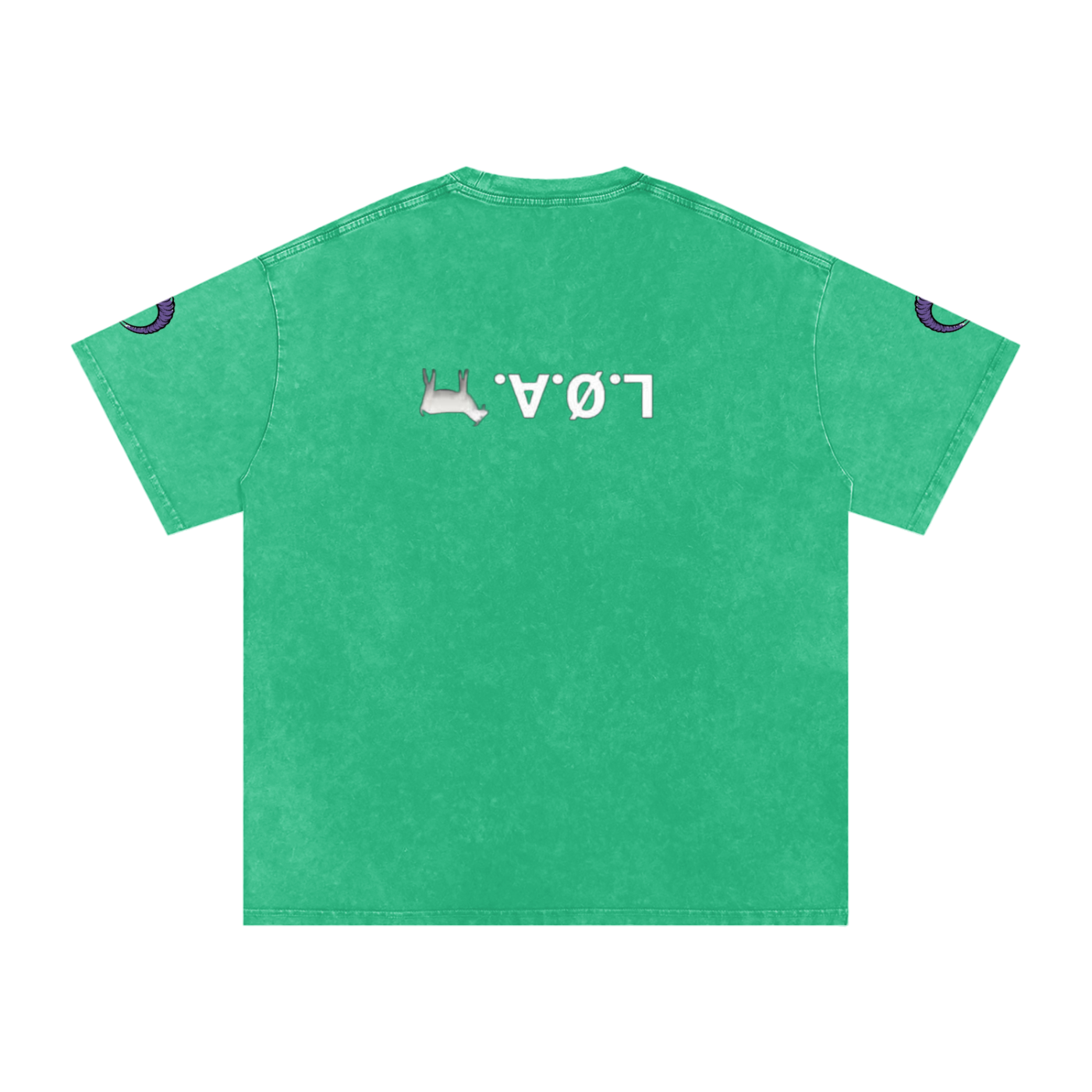 Snow Washed Oversized Cotton T-Shirt