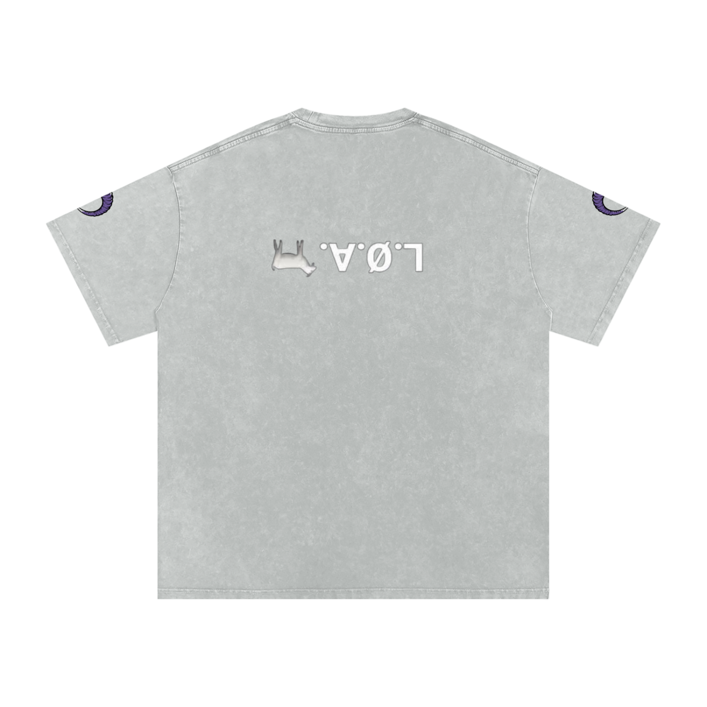 Snow Washed Oversized Cotton T-Shirt