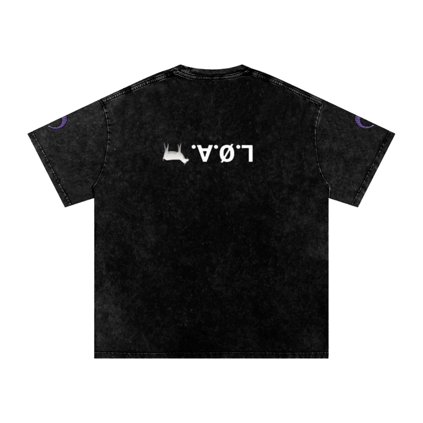 Snow Washed Oversized Cotton T-Shirt